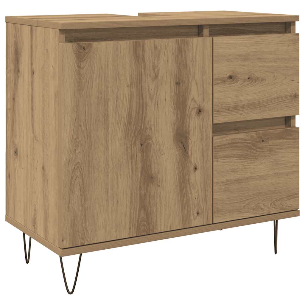 Tvättställsskåp artisan ek 65x33x60 cm konstruerat trä