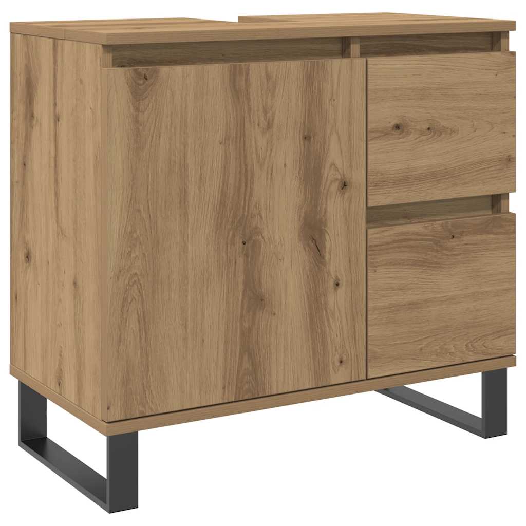 Tvättställsskåp artisan ek 65x33x60 cm konstruerat trä