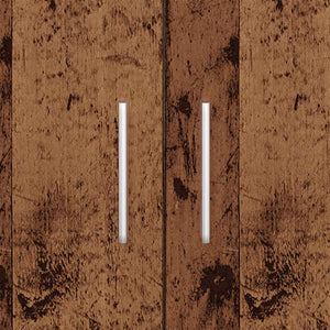 Akvariebänk åldrat trä 81x36x73 cm konstruerat trä