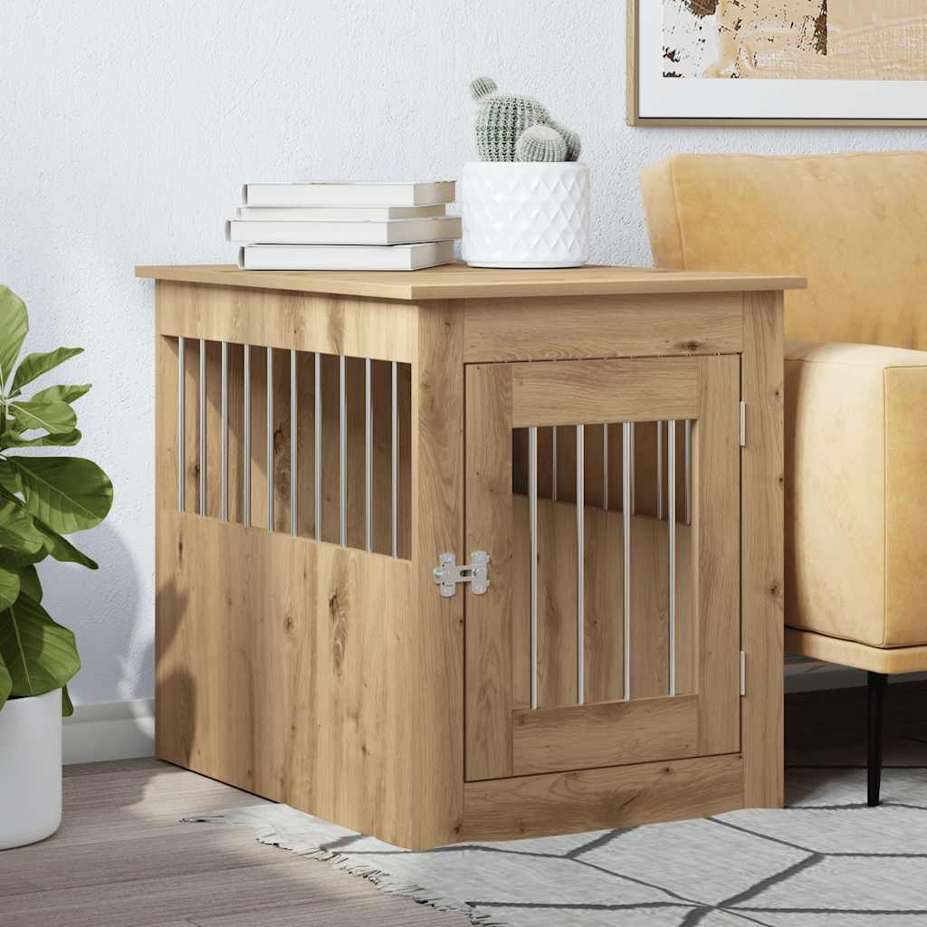 Hundbur artisan ek 55x75x65 cm konstruerat trä