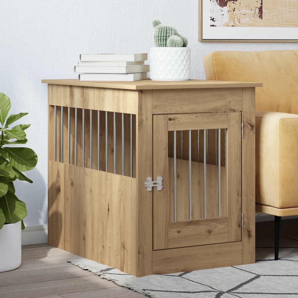 Hundbur artisan ek 55x80x68 cm konstruerat trä
