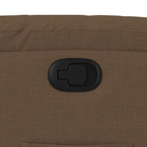 Reclinerfåtölj brun tyg