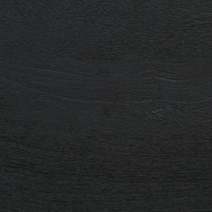 Badrumsskåp svart 38x33x160 cm massivt mangoträ