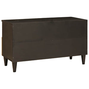 TV-skåp med låda Svart och Guld 80 x 33 x 46 cm Konstruerat trä