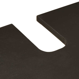 Diskbänksskåp Svart och Guld 62 x 33 x 58 cm Massivt mangoträ