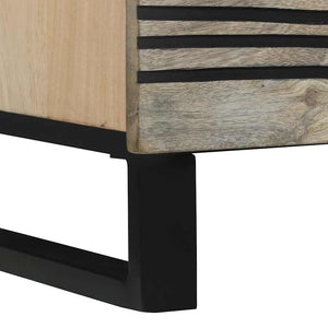 Sideboard Vit 80 x 33 x 75 cm massivt mangoträ