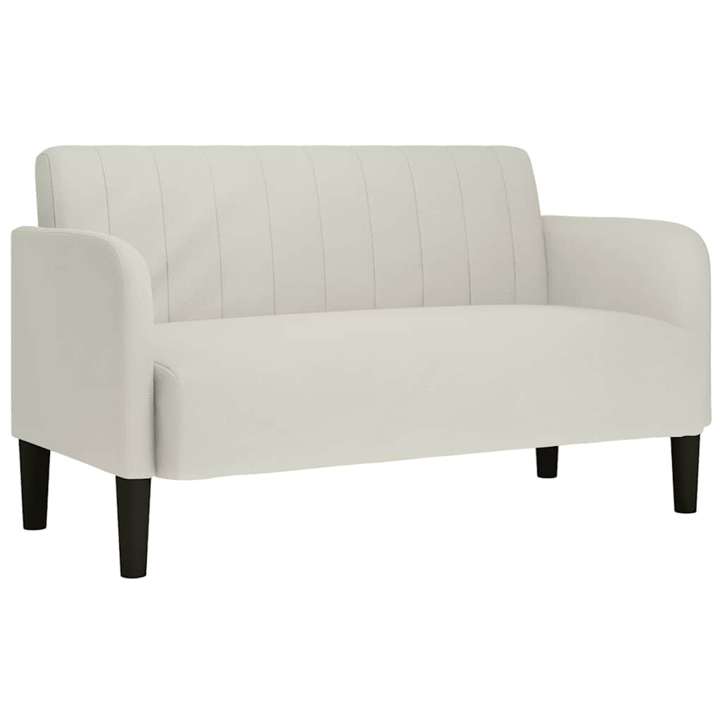 Loveseat soffa creme 109 cm sammet