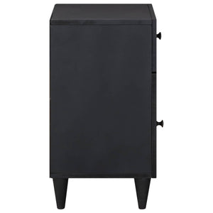 Sängbord Flerfärgsdesign 50 x 33 x 60 cm Massivt mangoträ