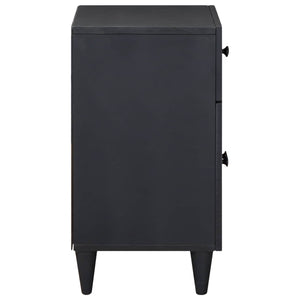 Sängbord Flerfärgsdesign 50 x 33 x 60 cm Massivt mangoträ