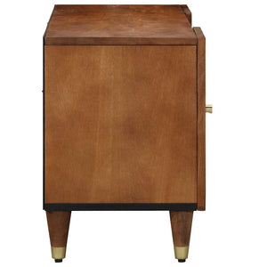 TV-skåp med hylla Honung brun 105 x 33 x 46 cm Massivt mangoträ