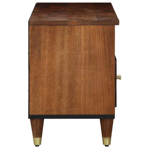 TV-skåp med låda Honung brun 100 x 33 x 46 cm Massivt mangoträ