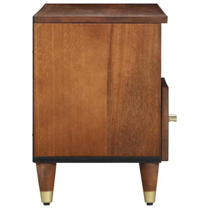 TV-skåp med låda Honung brun 100 x 33 x 46 cm Massivt mangoträ