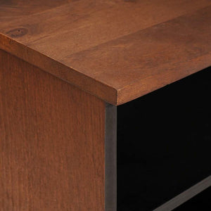 TV-skåp med låda Brun 100 x 33,5 x 46 cm Massivt mangoträ