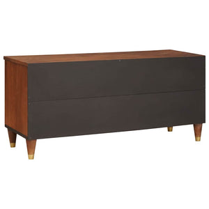 TV-skåp med låda Brun 100 x 33,5 x 46 cm Massivt mangoträ