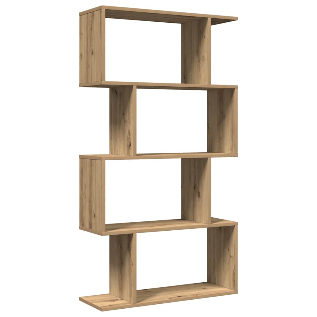 Bokhylla/Rumsavdelare 4 hyllplan ek 70x24x129cm konstruerat trä