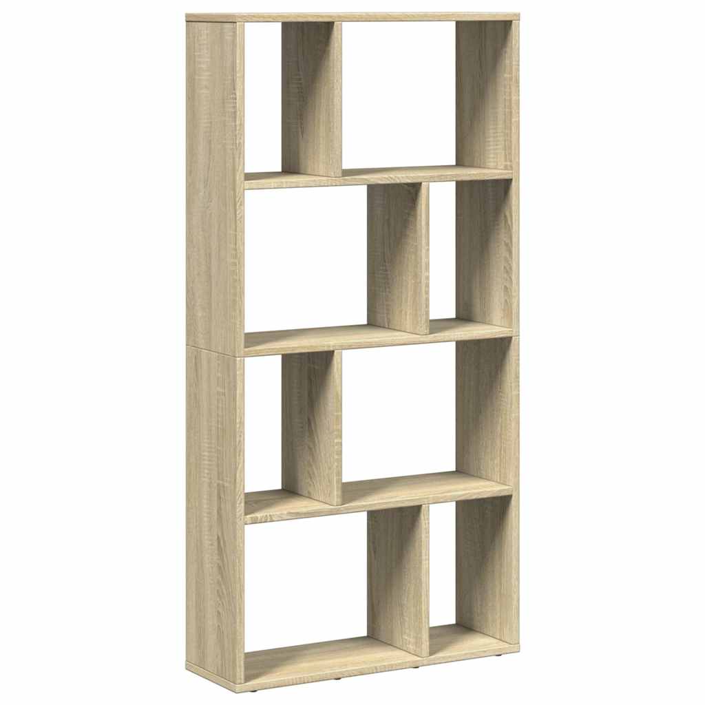 Bokhylla sonoma-ek 60x20x120,5 cm konstruerat trä