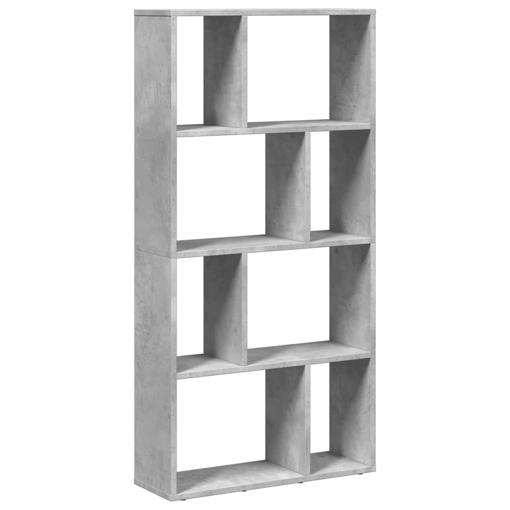 Bokhylla betonggrå 60x20x120,5 cm konstruerat trä