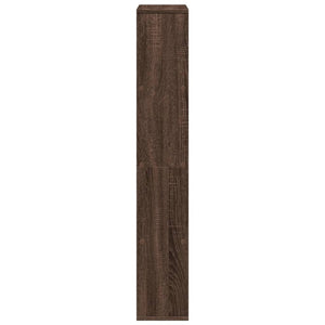 Bokhylla brun ek 60x20x120 cm konstruerat trä