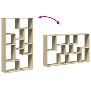 Bokhylla sonoma-ek 72x20x120 cm konstruerat trä