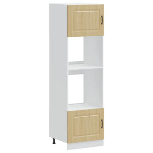 Ugnsskåp 2 st Kalmar sonoma-ek konstruerat trä