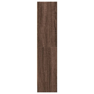 Bokhylla brun ek 60x24x109 cm konstruerat trä