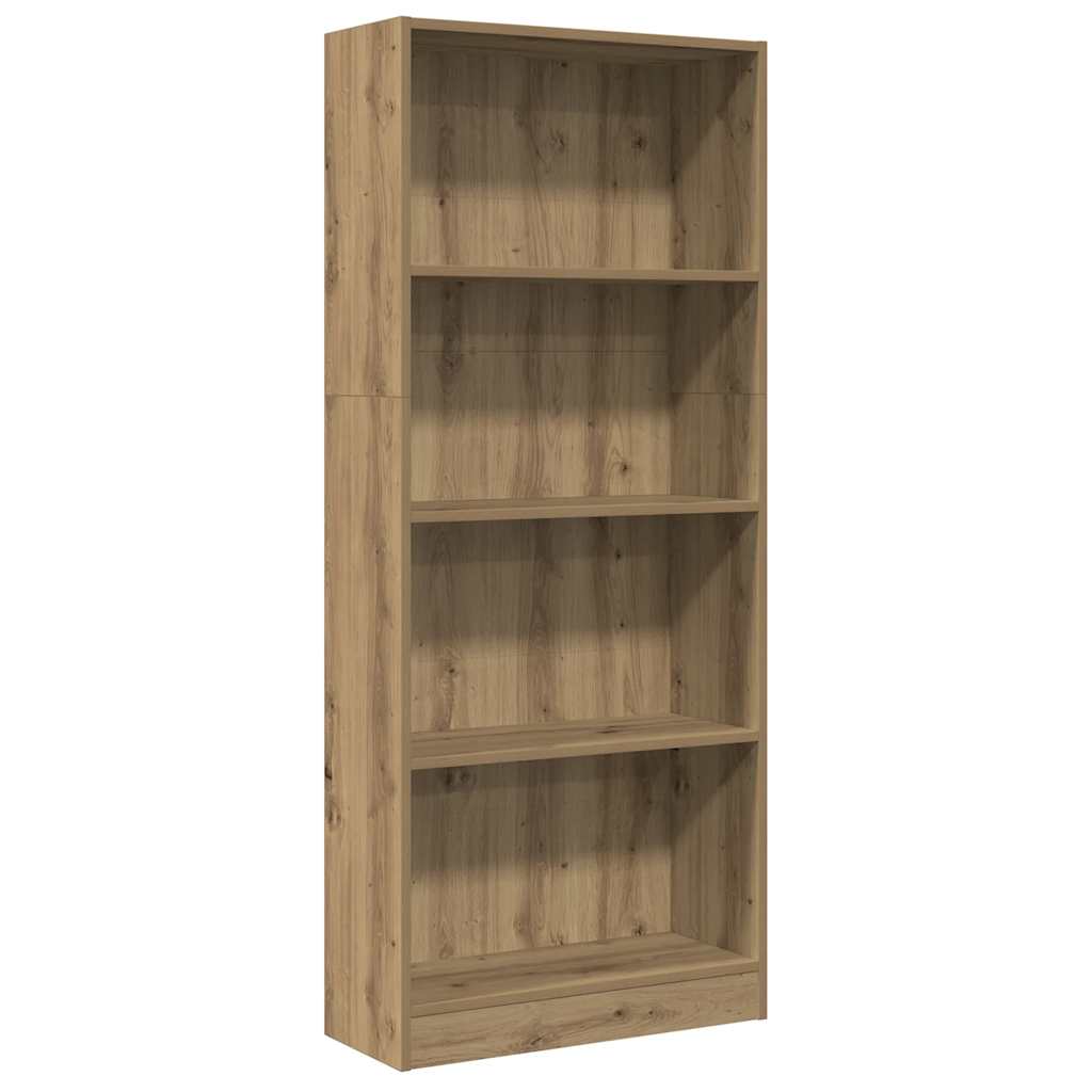 Bokhylla ek 60x24x143 cm konstruerat trä