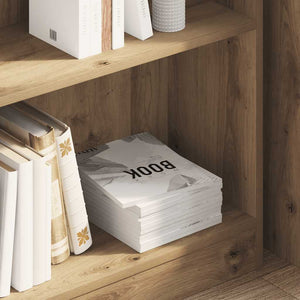 Bokhylla ek 80x24x76 cm konstruerat trä