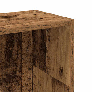 Bokhylla åldrat trä 80x24x109 cm konstruerat trä