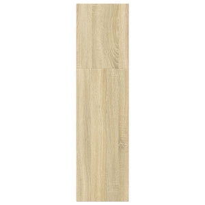 Bokhylla sonoma-ek 40x30x114 cm konstruerat trä