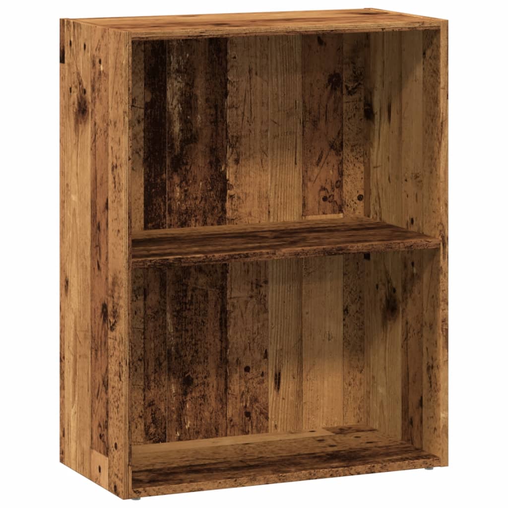 Bokhylla åldrat trä 60x30x77 cm konstruerat trä