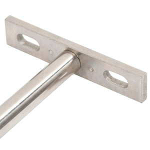 Konsoler för flytande hyllplan 12st osynlig Ø10x100 mm kolstål