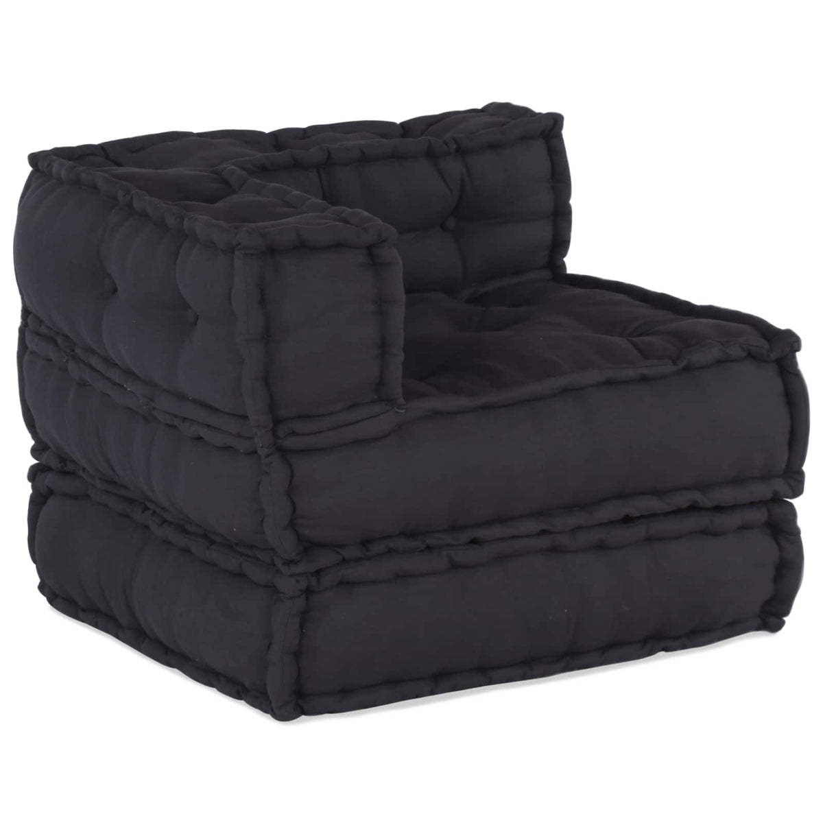 Modulsofa enhet Tyg Antracit 210 x 140 x 56 cm
