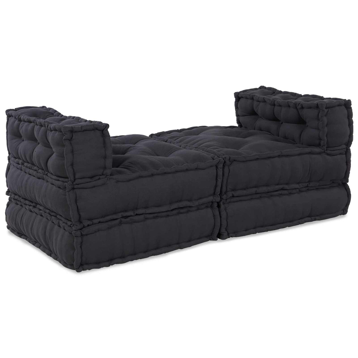 Modulsofa enhet Tyg Antracit 210 x 140 x 56 cm