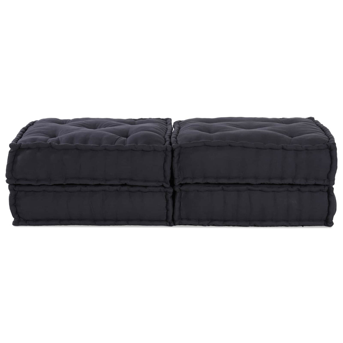 Modulsofa enhet 2 st Tyg Antracit 140 x 70 x 36 cm