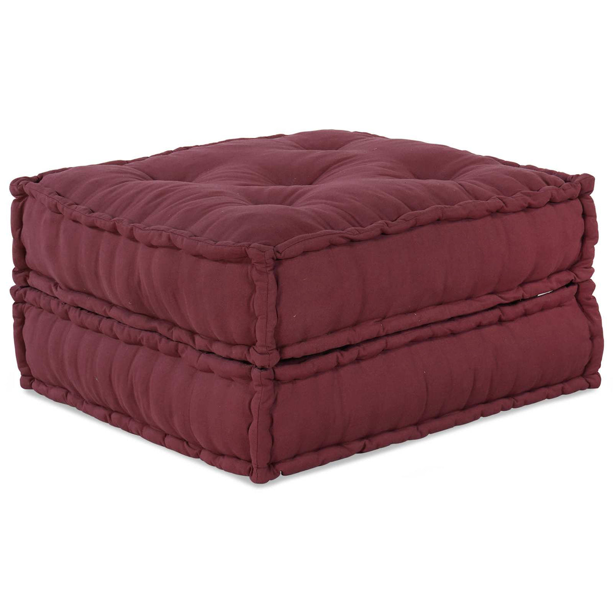 Modulsofa enhet 2 st Tyg Bordeaux 140 x 70 x 36 cm