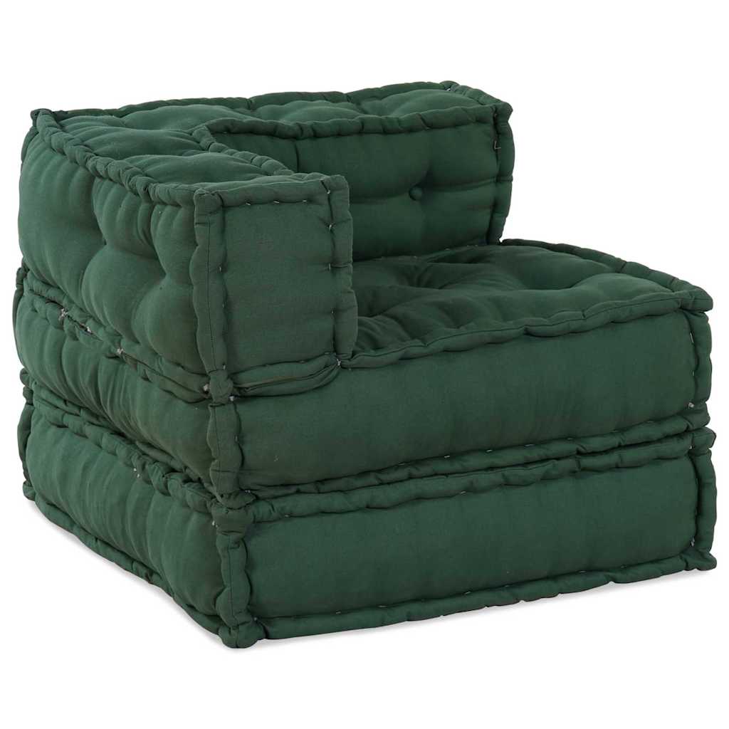 Modulsofa enhet Tyg Grön 210 x 140 x 56 cm