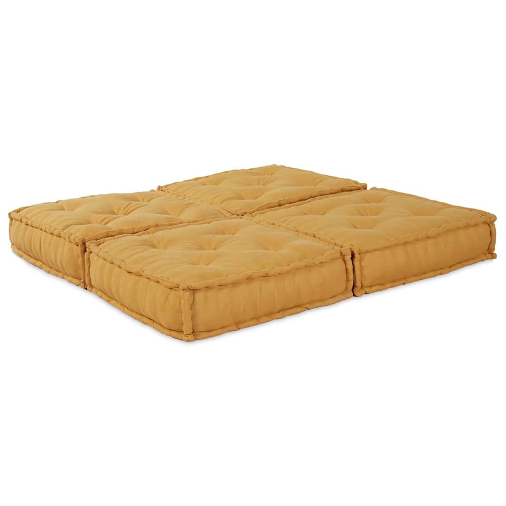 Modulsofa enhet 2 st Tyg Gul 140 x 70 x 36 cm
