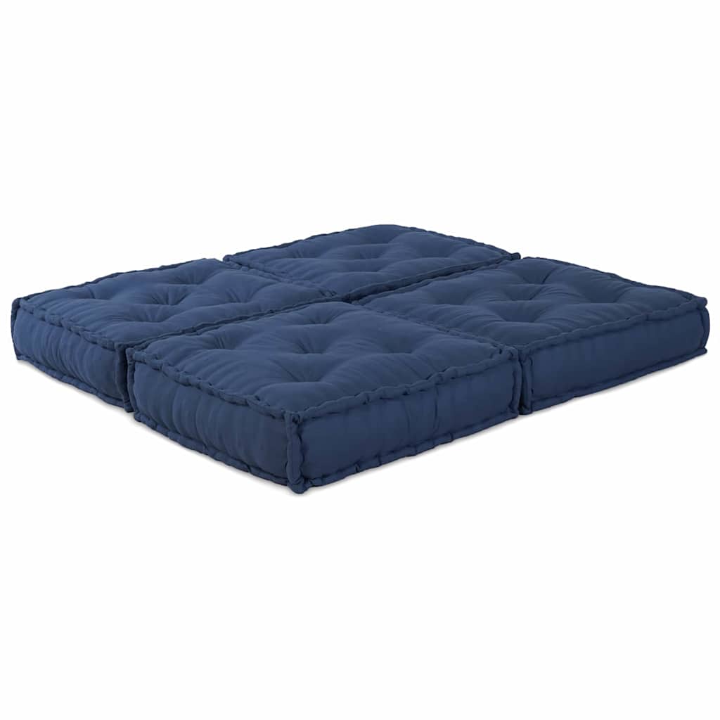Modulsofa enhet 2 st Tyg Indigo 140 x 70 x 36 cm