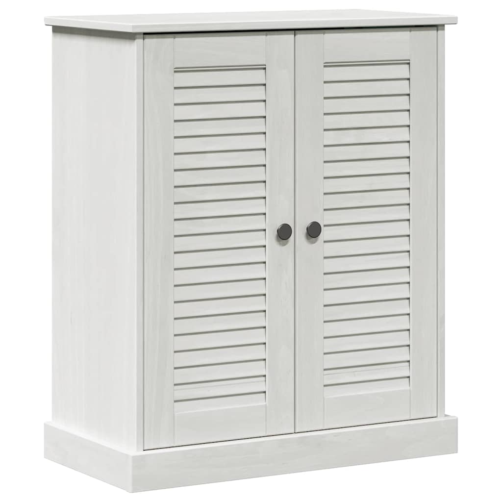 Badrumsskåp VIGO Vit och antikvit 68 x 34 x 80 cm Massiv furu