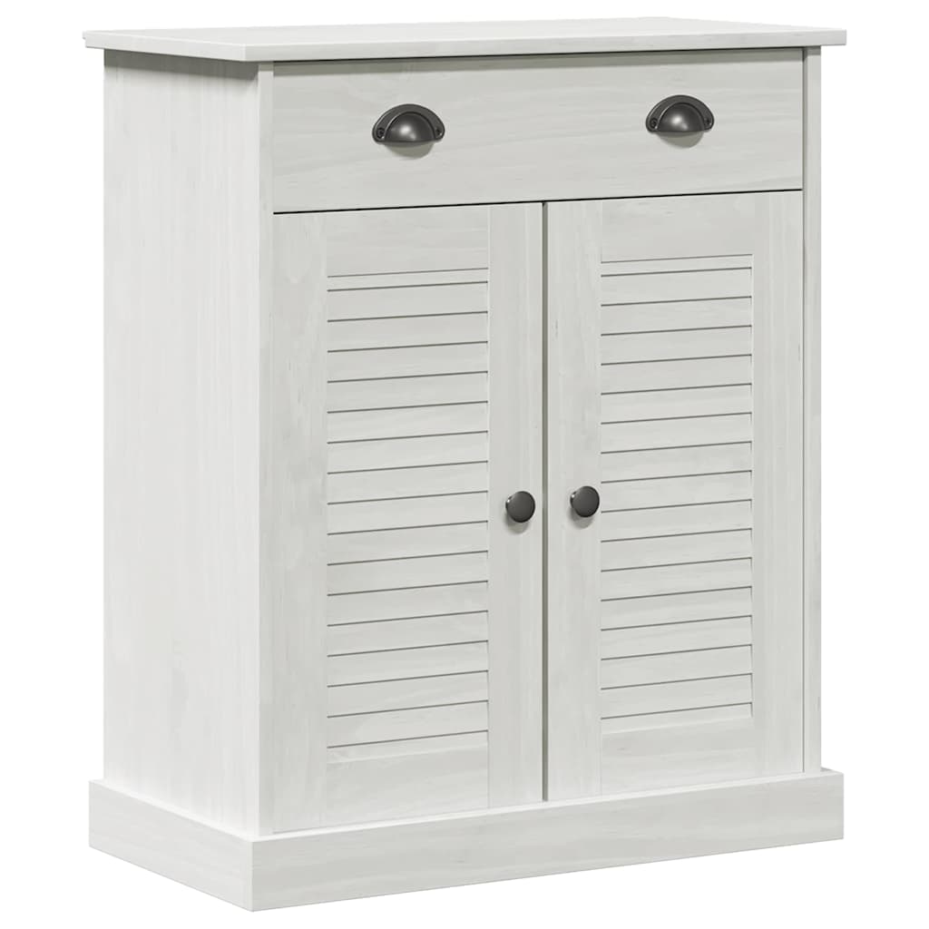 Badrumsskåp VIGO Vit och antikvit 68 x 34 x 80 cm Massiv furu