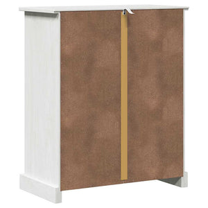 Badrumsskåp VIGO Vit och antikvit 68 x 34 x 80 cm Massiv furu