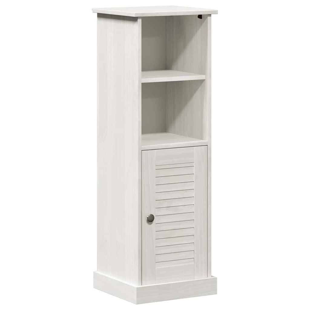 Badrumsskåp VIGO Vit och antikvit 37 x 34 x 110 cm Massiv furu