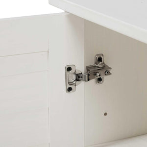 Badrumsskåp VIGO Vit och antikvit 68 x 34 x 110 cm Massiv furu