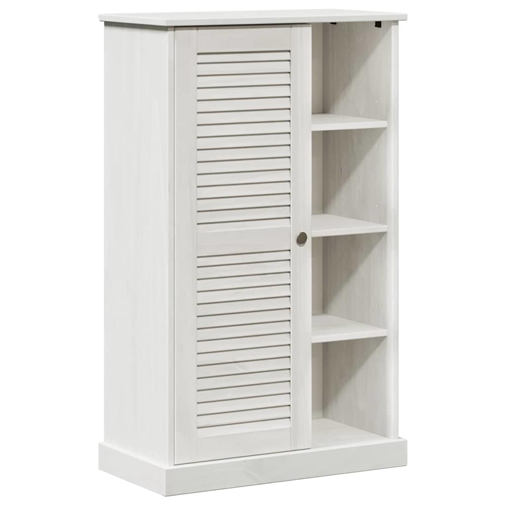 Badrumsskåp VIGO Vit och antikvit 68 x 34 x 110 cm Massiv furu