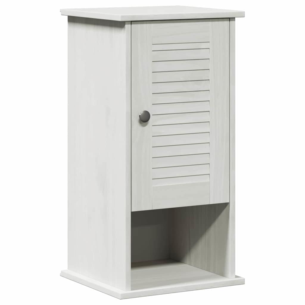 Badrumsskåp VIGO Vit och antikvit 37 x 34 x 71,5 cm Massiv furu