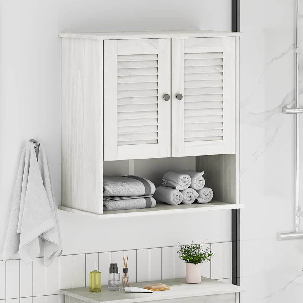 Badrumsskåp VIGO Vit och antikvit 67,5 x 34 x 71,5 cm