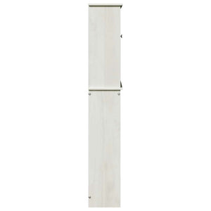 Toalett skåp VIGO Vit och antikvit 60 x 27 x 161 cm Massiv furu