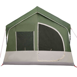 Familjetält med tak Grön och Vit 620 x 322 x 240 cm Polyester