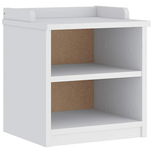 Hallbänk SANDNES vit 45x40x50 cm massiv trä furu