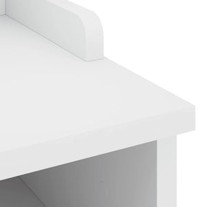 Hallbänk SANDNES vit 87x40x50 cm massiv trä furu